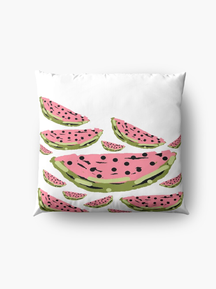 Alternate view of Watermelon Summer pattern Floor Pillow