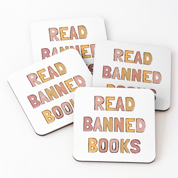 Item preview, READ BANNED BOOKS | BAN THE FASCISTS SAVE THE BOOKS RETRO TEXT designed and sold by Festive Feminist.