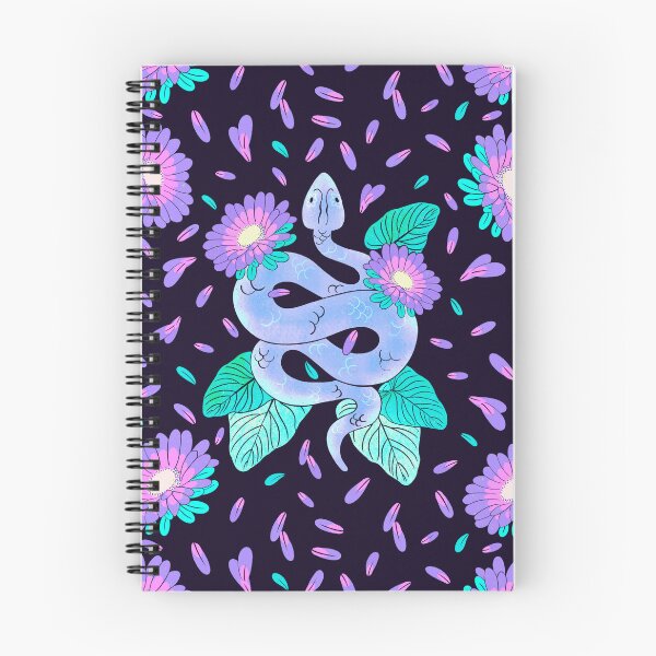 Item preview, Floral Snake Medicine Purple and Teal Pattern designed and sold by Guided by Light Art.