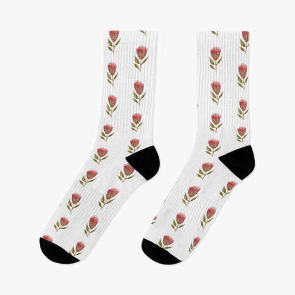 Item preview, Seamless protea watercolor illustration designed and sold by Yana Mustafina | Boho Soulful Designs.