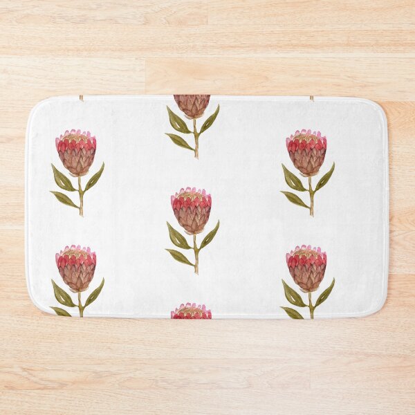 Item preview, Seamless protea watercolor illustration designed and sold by Yana Mustafina | Boho Soulful Designs.