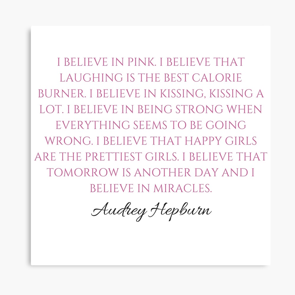 Impression Photo Je Crois En Rose Par Designsbyharper Redbubble