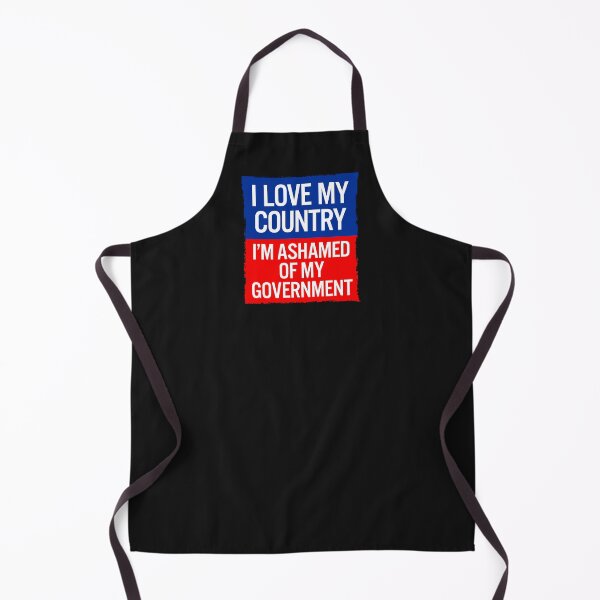 Item preview, I Love my Country - I'm Ashamed of my Government designed and sold by Click-Tees.
