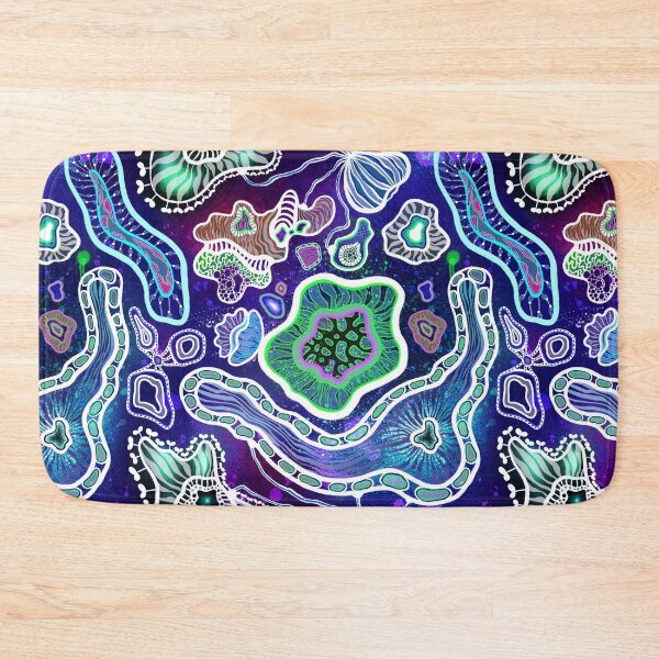 Item preview, Microorganisms in dark blue depths designed and sold by kMariaART.