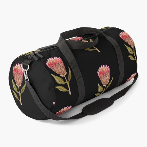 Item preview, Seamless black pattern protea watercolor illustration designed and sold by Yana Mustafina | Boho Soulful Designs.