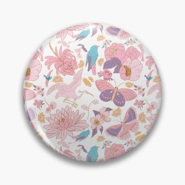 Item preview, Pink Tropical Bird Flowers designed and sold by Milibella.