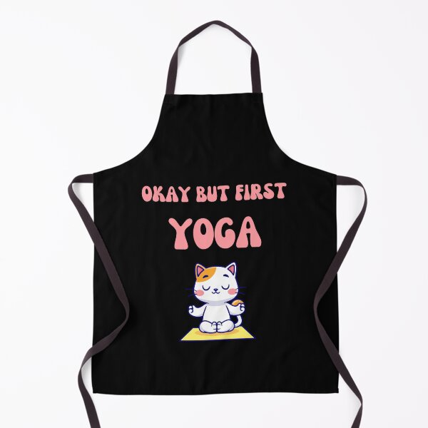 Item preview, Okay But First Yoga Cute Kitty Cat designed and sold by smailjr.