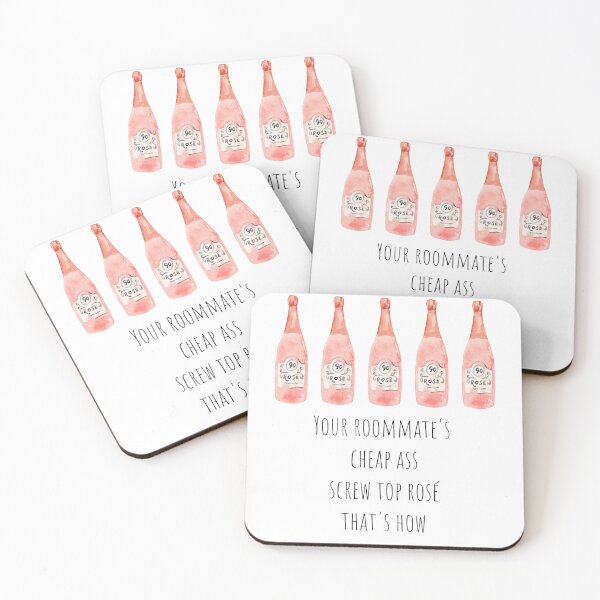 Item preview, CHEAP ASS SCREW TOP ROSÉ designed and sold by baldbird.
