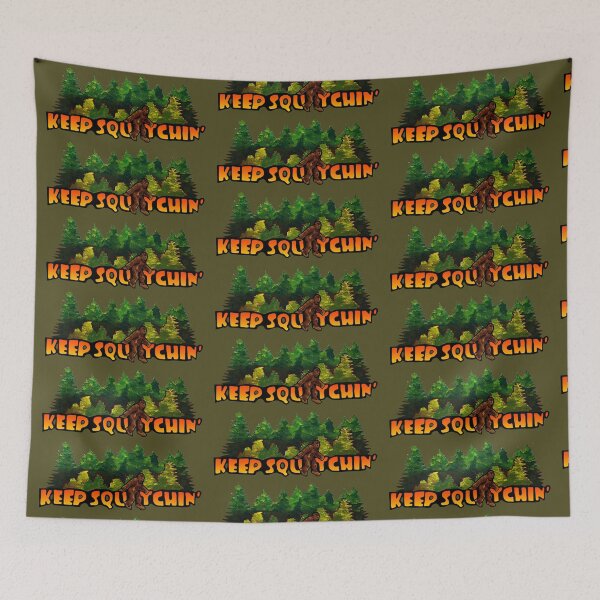Item preview, Keep Squatchin' (with background) designed and sold by ArtworkOfSam.