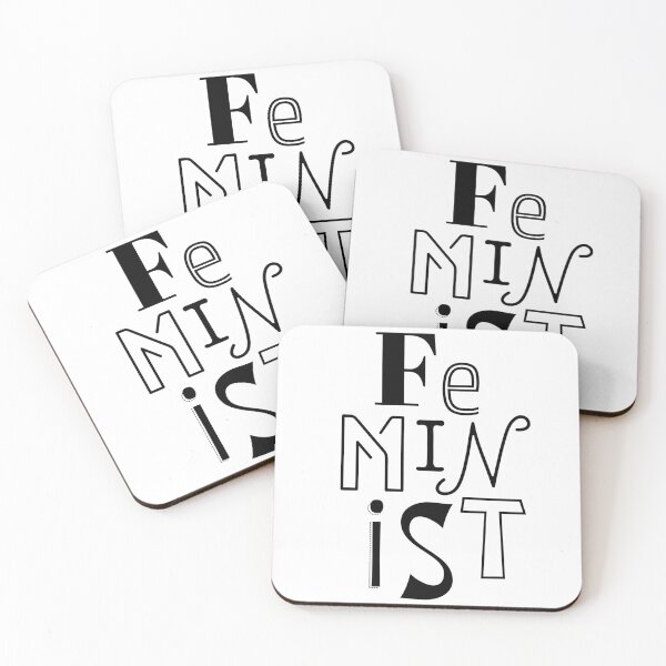 Item preview, FEMINIST ABSTRACT TYPOGRAPHY | FEMINISM ANTI DESIGN DISTORTED LETTERING TEXT designed and sold by Festive Feminist.