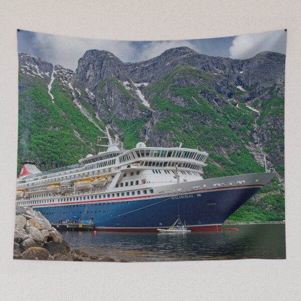 Item preview, MV Balmoral Cruise Ship in Eidfjord Norway designed and sold by Martyn R Arnold Fine Art Nature & Landscape Photography.