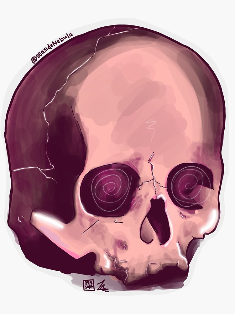 Pastel Skull Pink Sticker For Sale By S3asiden3bula Redbubble