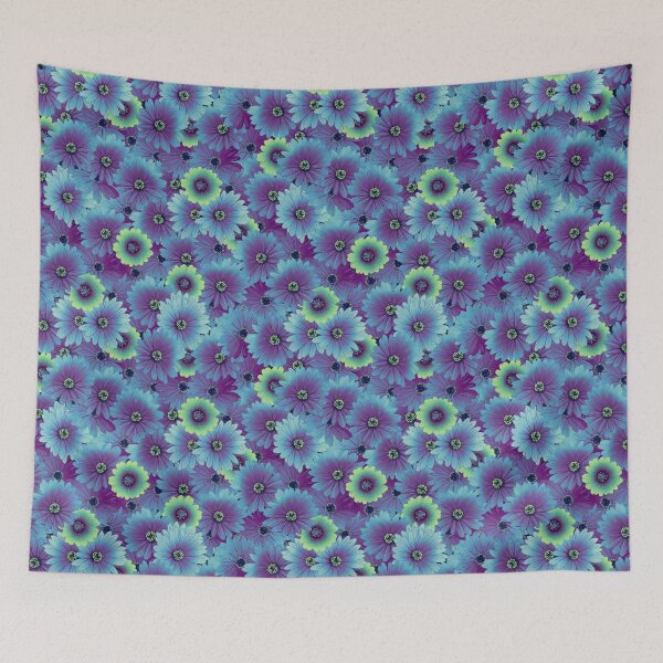 Item preview, African Daisy Repeat in Blue designed and sold by Booneb.