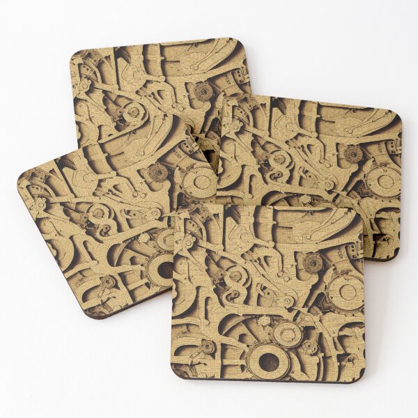 Item preview, Art deco - Robot mechanics - studie in gold version 2 designed and sold by Gert Street.