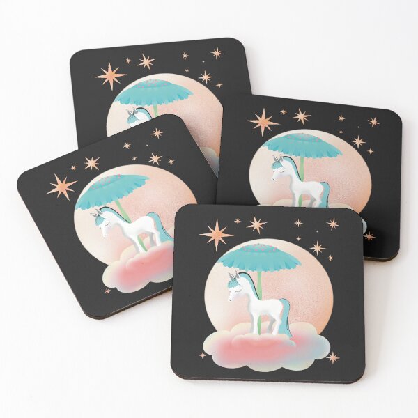 Item preview, Cute Norwegian Fjord Horse sleeping on a Cloud with Moon and Stars designed and sold by cuteunicornshop.