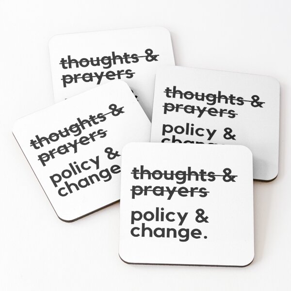 Item preview, POLICY & CHANGE NOT THOUGHTS & PRAYERS | POLICY AND CHANGE  designed and sold by Festive Feminist.