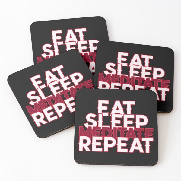 Item preview, Eat Sleep Meditate Repeat designed and sold by Salimah Haji.