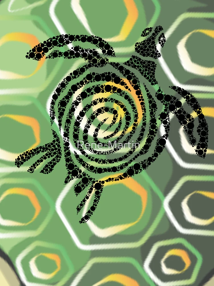 Thumbnail 4 of 4, iPhone Case, Turtle shell designed and sold by Rene-Martin.
