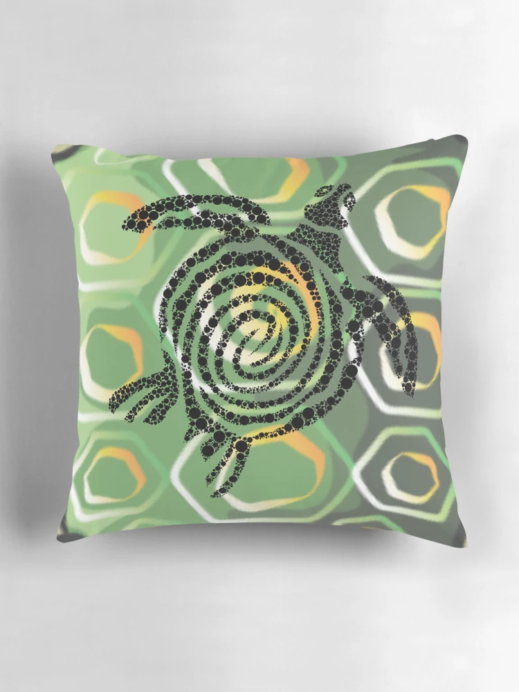 Thumbnail 3 of 4, Pillow, Turtle shell designed and sold by Rene-Martin.