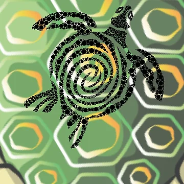 Artwork thumbnail, Turtle shell by Rene-Martin