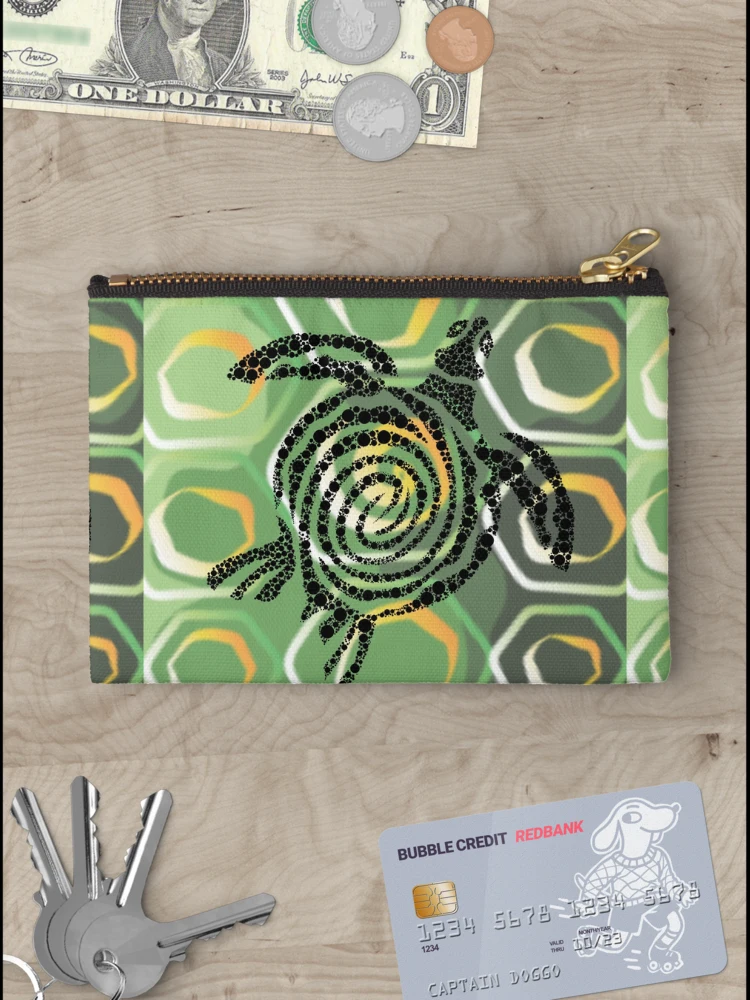 Thumbnail 3 of 4, Zipper Pouch, Turtle shell designed and sold by Rene-Martin.
