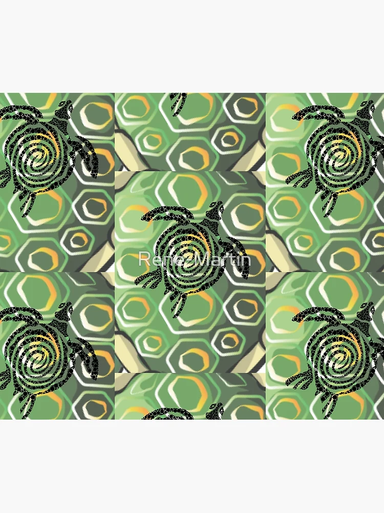 Thumbnail 6 of 6, Throw Blanket, Turtle shell designed and sold by Rene-Martin.