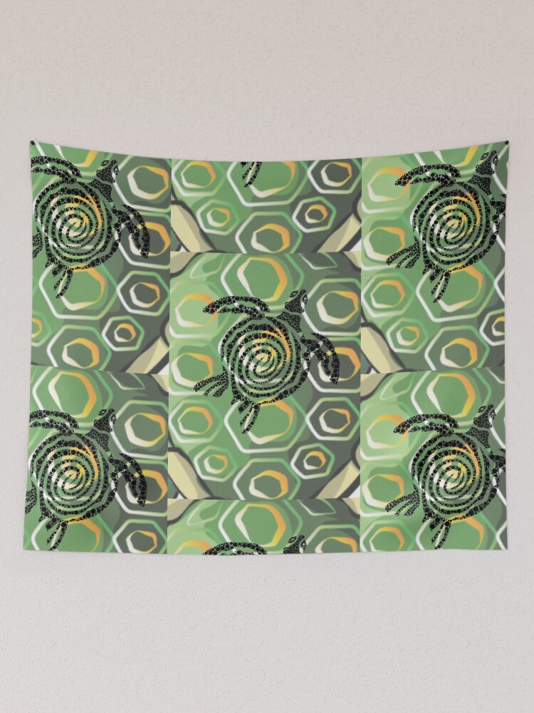 Thumbnail 2 of 3, Tapestry, Turtle shell designed and sold by Rene-Martin.