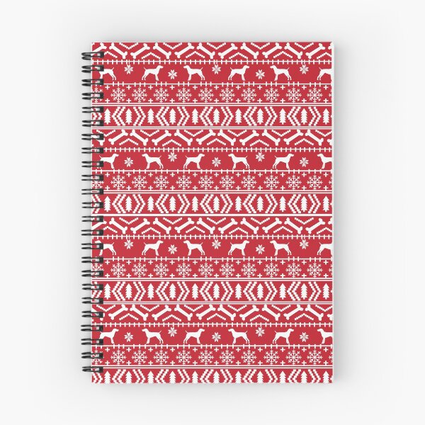 Item preview, German Shorthair Pointer fair isle christmas holidays dog breed pattern designed and sold by PetFriendly.