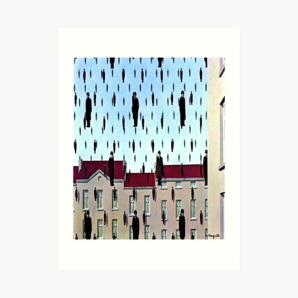 Golconda de René Magritte Lámina artística
