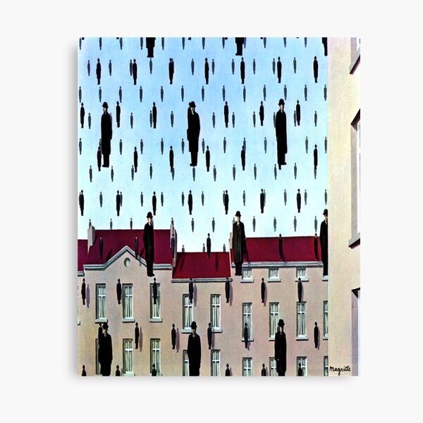 Golconda by René Magritte Canvas Print