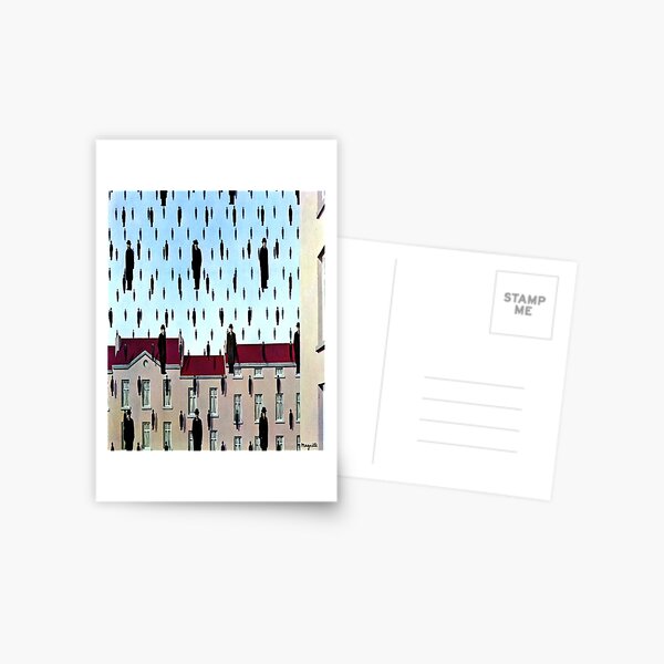 Golconda by René Magritte Postcard