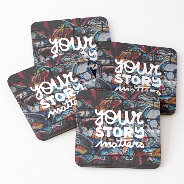 Item preview, 1980s colorful hip hop grunge your story matters graffiti  designed and sold by LEILA ART SPACE.