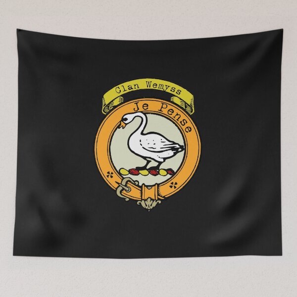 Artikelvorschau, Clan Wemyss Wappen des schottischen Clan-Nachnamens entworfen und verkauft von BagTown Clans.
