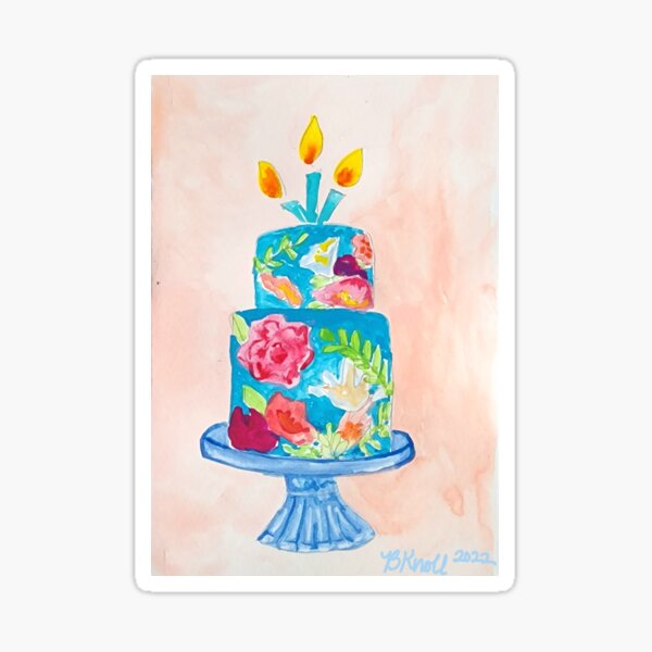 Birthday Cake Sticker