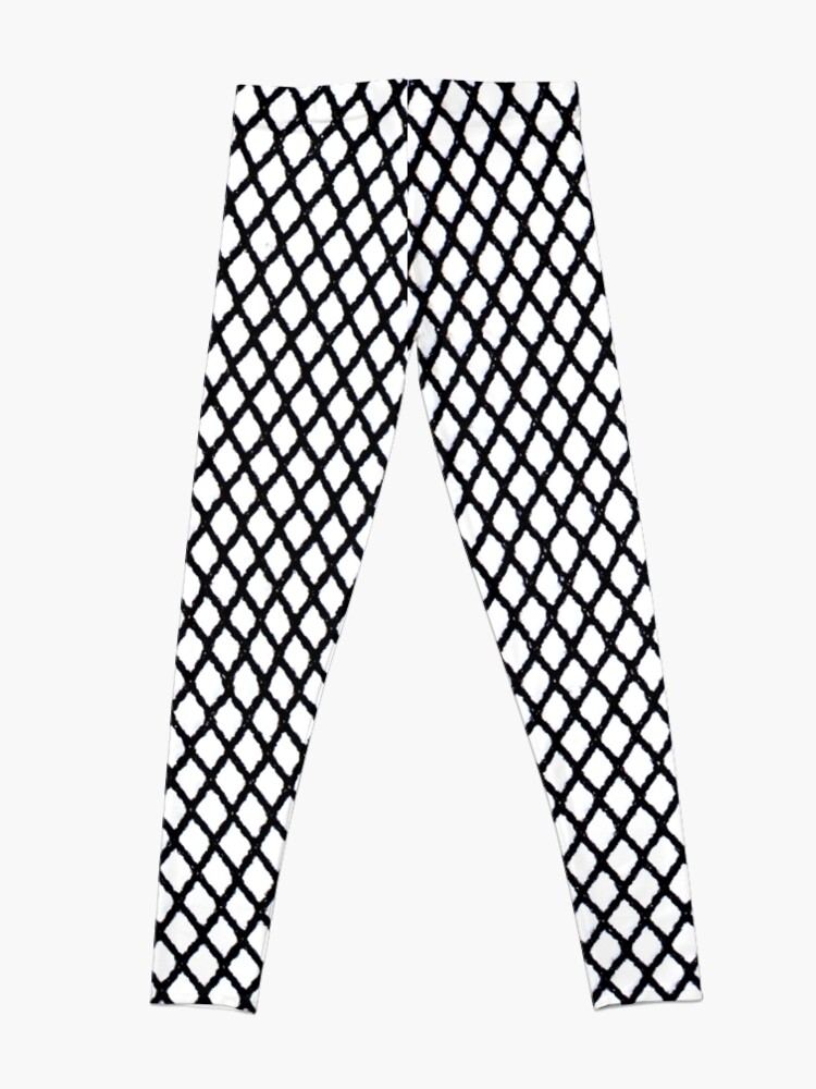 Fishnet black leggings with rhinestones | Genny