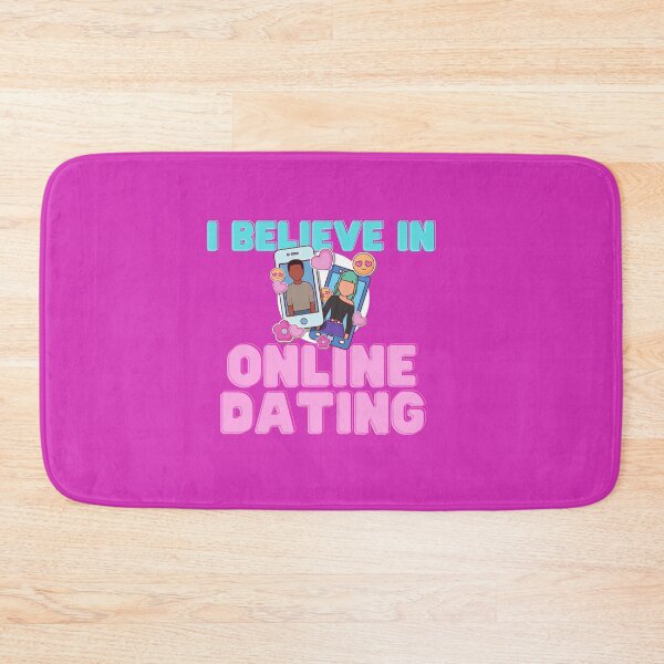 Item preview, Cute I Believe in Online Dating Sticker designed and sold by TheCreativeFab.