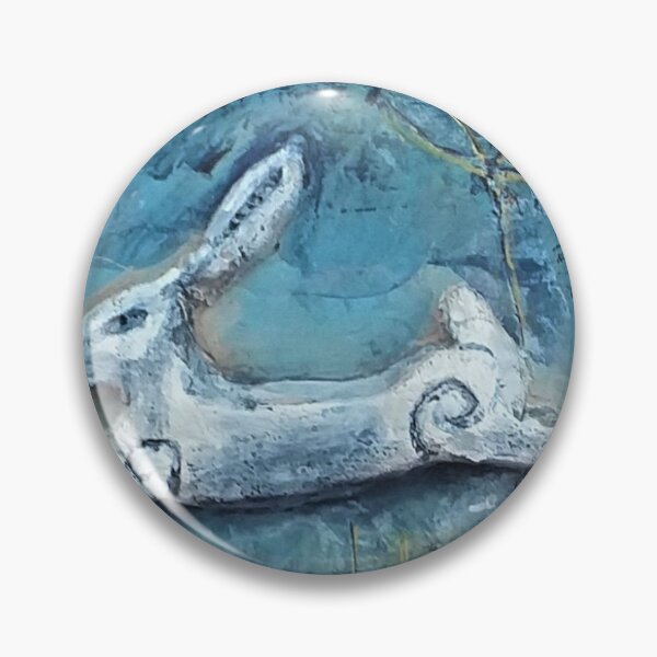 Item preview, white hare in clay designed and sold by Hawthornshalt43.