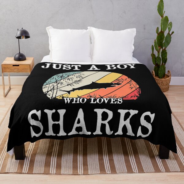 Item preview, Just a boy who loves sharks premium designed and sold by MarkMille76.
