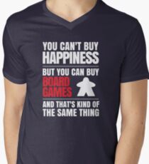 You can't buy happiness but you can buy board games Men's V-Neck T-Shirt