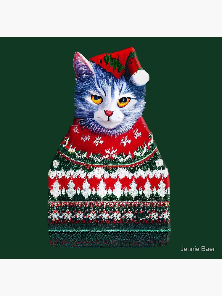 Ugly 2024 christmas cat