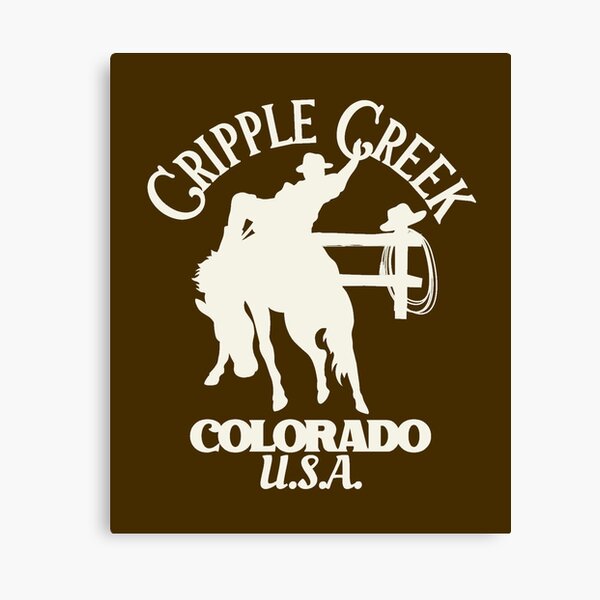 Item preview, White Cripple Creek Colorado Rodeo Rider designed and sold by WesternLocales.