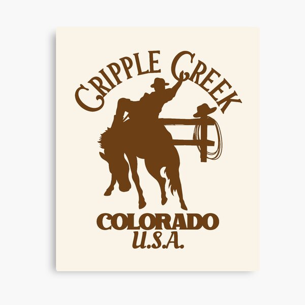 Item preview, Brown Cripple Creek Colorado Rodeo Rider designed and sold by WesternLocales.
