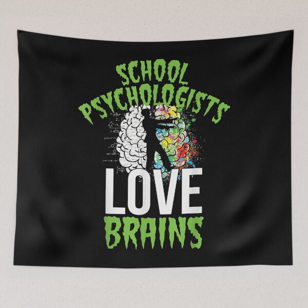 Item preview, School psychologists love brains halloween teacher counselor designed and sold by MarkMille76.