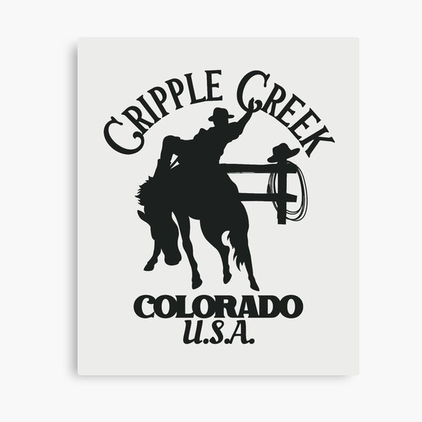 Item preview, Black Cripple Creek Colorado Rodeo Rider designed and sold by WesternLocales.