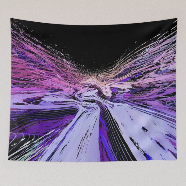 Item preview, Y2K Aesthetic Colors Futuristic Cyber Cosmic Bird Flight Along Galactic Highway Sci Fi Design 2 of 4 designed and sold by Beachy.