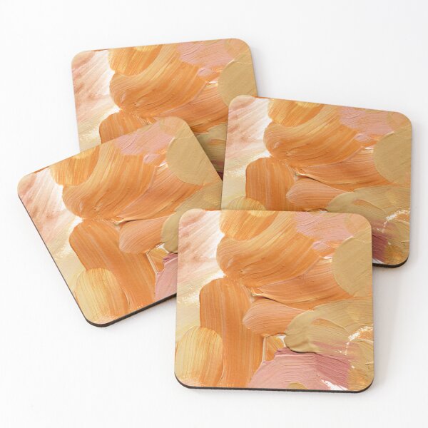Item preview, Tangerine And Yellow Broad Brushstrokes Watercolor Abstract  designed and sold by DEC02.