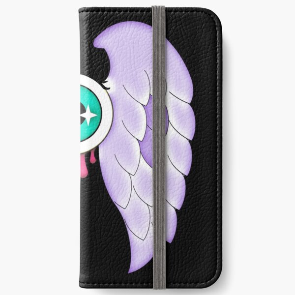 Pastel Goth | Winged Eye | Black iPhone Wallet