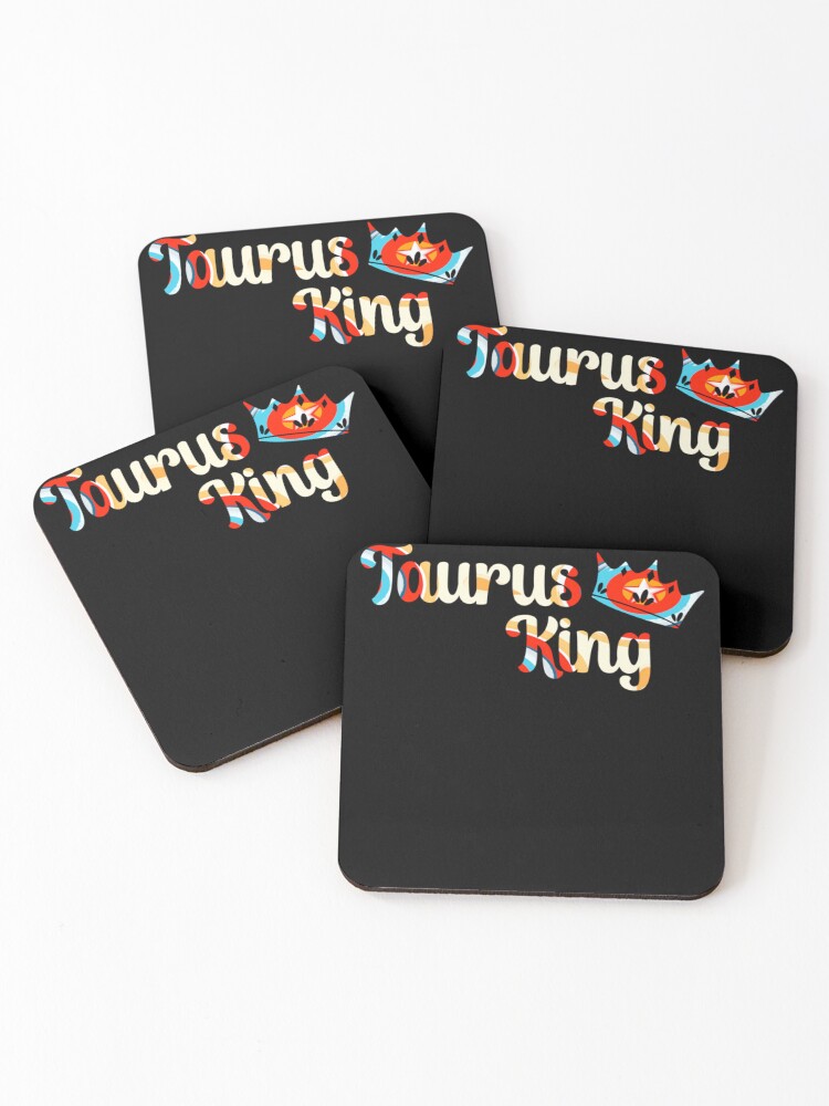Thumbnail 1 of 5, Coasters (Set of 4), Taurus King designed and sold by MyStarSign.