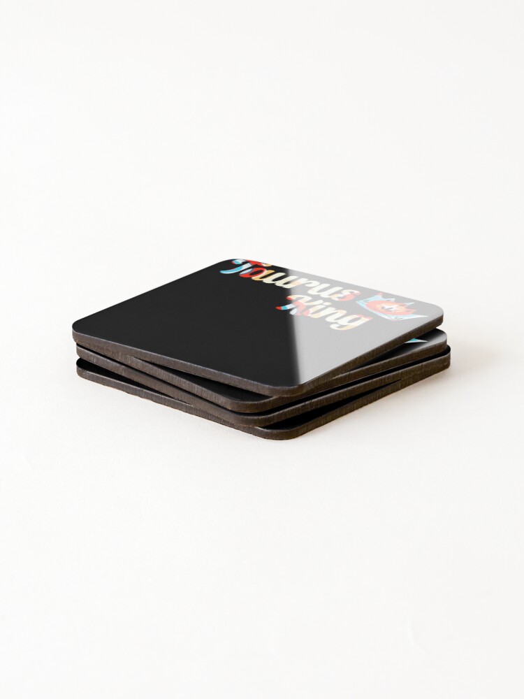 Thumbnail 4 of 5, Coasters (Set of 4), Taurus King designed and sold by MyStarSign.