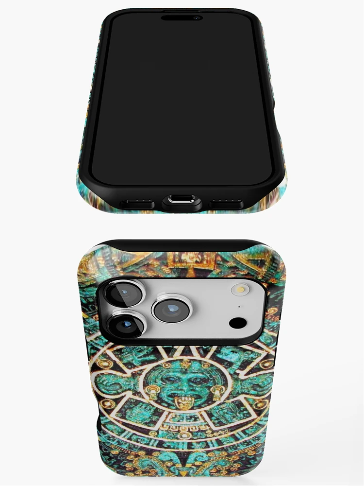 Thumbnail 3 of 4, iPhone Case, Aztec Calendar designed and sold by WindsofJupiter.
